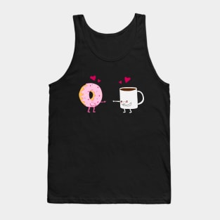 Coffee and Donut in Love Tank Top